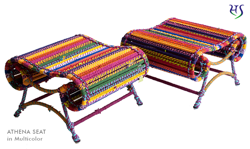 Athena Seat Katran Collection in Multicolor by Sahil & Sarthak